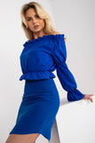 Shimmering Open Shoulder Blouse for Effortless Style