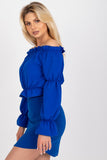Shimmering Open Shoulder Blouse for Effortless Style