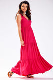 Elegant Polyester and Viscose Blend Dress