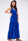 Airy Viscose Ruffled Dress for Effortless Summer Style
