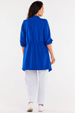 Elegant Loose Frock Coat with Appliqued Sleeves
