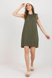 Versatile Summer Dress with Tied Straps and Loose Fit