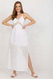 Chic Strapless Openwork Dress with Sweetheart Neckline