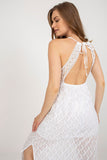Chic Strapless Openwork Dress with Sweetheart Neckline