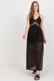 Elegant Strapless Openwork Dress with Sweetheart Neckline