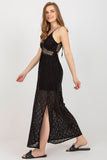 Elegant Strapless Openwork Dress with Sweetheart Neckline