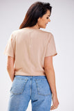 Summer Airy Viscose Blouse with Simple Cut