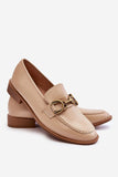 Stylish Women's Slip-On Moccasins with Decorative Strap