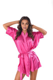Elegant Satin Bathrobe with Comfortable Loose Fit