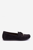 Eco-Suede Classic Moccasins with Decorative Straps for Women