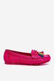 Eco-Suede Women's Moccasins with Bow and Tassels