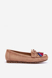 Eco-Suede Moccasins with Leather Insole and Decorative Bow