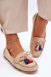 Eco-Suede Moccasins with Bow & Tassels for Women