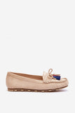 Eco-Suede Moccasins with Bow & Tassels for Women