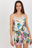 Lace-Trimmed Sweetheart Neckline Summer Jumpsuit