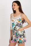 Lace-Trimmed Sweetheart Neckline Summer Jumpsuit