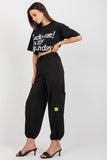 Stylish Tracksuit Set with Short Sleeve Blouse and Pants