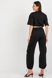 Stylish Tracksuit Set with Short Sleeve Blouse and Pants