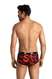 Elegant Red Leopard Print Men's Hipsters - Perfect Fit!