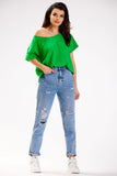 Versatile Deep Neckline Loose T-Shirt for Stylish Looks