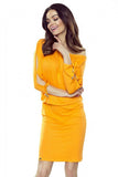 Stylish Orange Sporty Dress with Tied Sleeves - Limited Edition