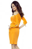 Stylish Orange Sporty Dress with Tied Sleeves - Limited Edition