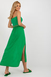Asymmetrical Skirt with Long Slits and Elastic Waistband