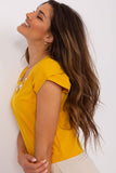 Jewelry-Embellished Short Sleeve Buffet Blouse