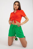 Women's Tie Waist Shorts with Slip Pockets