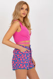 Women's Tie Waist Shorts with Side Slip Pockets