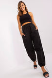 Looser Leg Parachute Pants with Drawstrings and Pockets