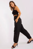 Looser Leg Parachute Pants with Drawstrings and Pockets