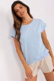 Heart-Shaped Mesh Back Short Sleeve Blouse