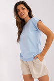 Heart-Shaped Mesh Back Short Sleeve Blouse