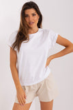 Short Sleeve Blouse with Heart-Shaped Mesh Insert