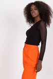 Fitted Ribbed Blouse with Long Sheer Sleeves and Heart Neckline