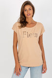 Casual Cut-Out T-Shirt with Short Sleeves for Women