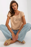 Casual Cut-Out T-Shirt with Short Sleeves for Women