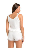 Charming Viscose Sleep Set with Frill Details