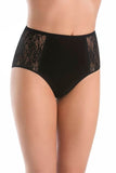 Set of Women's High-Waisted Black Lace Panties