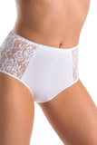 3-Pack High-Waisted Women's Cotton Panties in White