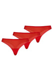 Red Mesh Thong 3-Pack for Valentine's Day Gift