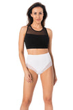 Comfortable High-Waisted Women's Panty 3-Pack in White