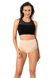 Beige High-Waisted Panties Tri-Pack for Women