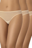 Transparent Women's Panties - 3-Pack, Classic Low-Rise Design