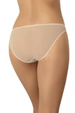 Elegant Low-Rise Beige Mesh Women's Panties