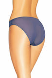 Elegant Navy Blue Classic Mesh Lace Panties for Ladies