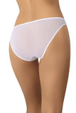 Elegant White Mesh Lace Trim Classic Panties