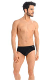 Classic Deep Black Men's Cotton Briefs for Ultimate Comfort