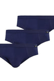 Multi-Pack of Men's Cotton Briefs in Navy Blue